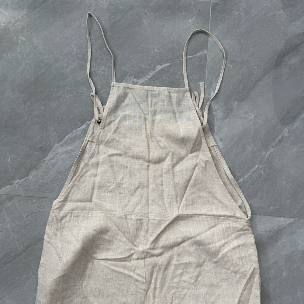 Women’s HYFVE Linen Blend Spaghetti Strap Sleeveless Jumpsuit Pants Size Small - Picture 10 of 15